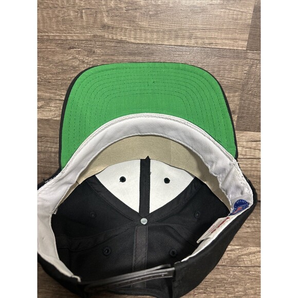 Vtg Annco Oakland Las Vegas Raiders Script Snapback Hat Embroidered Logo Dazzle - Picture 8 of 10